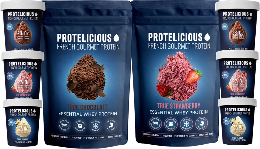 Protelicious bundle — whey protein and protein ice cream