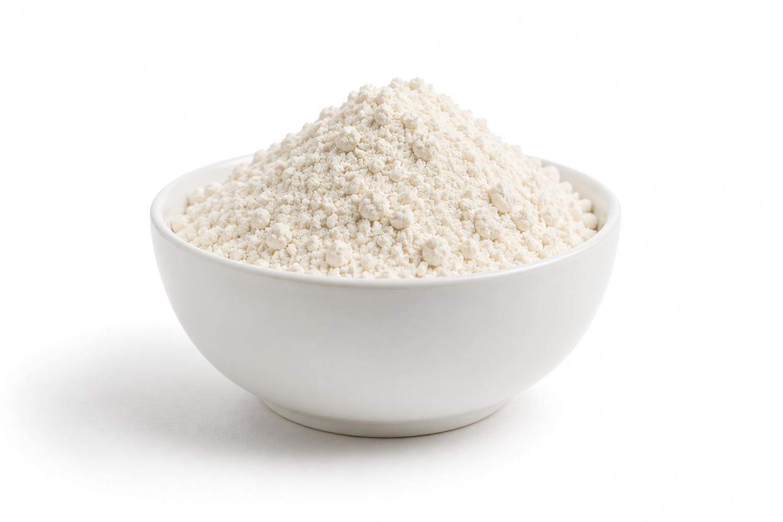 Cold-filtered whey protein in a bowl